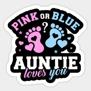 Gender reveal auntie aunt Sticker